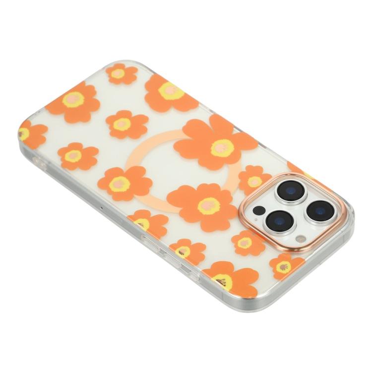 Custodia magnetica in TPU e PC con motivo floreale