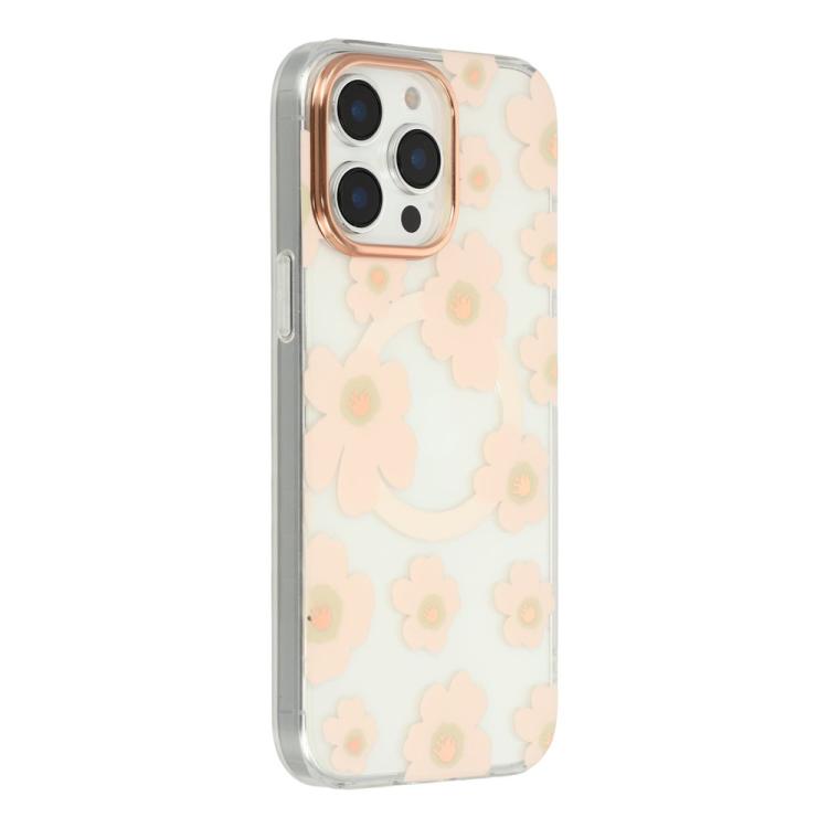 Custodia magnetica in TPU e PC con motivo floreale