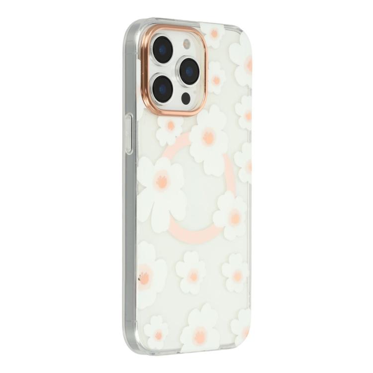 Custodia magnetica in TPU e PC con motivo floreale