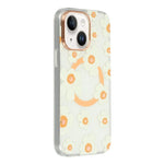 Custodia magnetica in TPU e PC con motivo floreale per iPhone