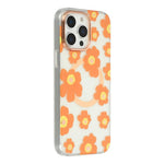 Custodia magnetica in TPU e PC con motivo floreale per iPhone