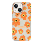 Custodia magnetica TPU e PC con motivo floreale per iPhone 13