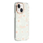 Custodia magnetica TPU e PC con motivo floreale per iPhone 13