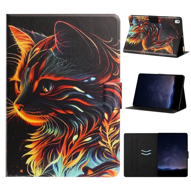 Custodia per tablet smart in ecopelle con texture litchi e verniciatura Voltage., For iPad 10.2 2021 / 10.5 2019, For iPad 9.7 2018 / 2017