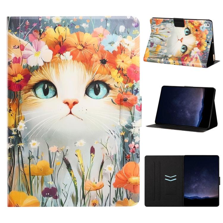 Custodia per tablet smart in ecopelle con texture litchi e verniciatura Voltage., For iPad 10.2 2021 / 10.5 2019, For iPad 9.7 2018 / 2017