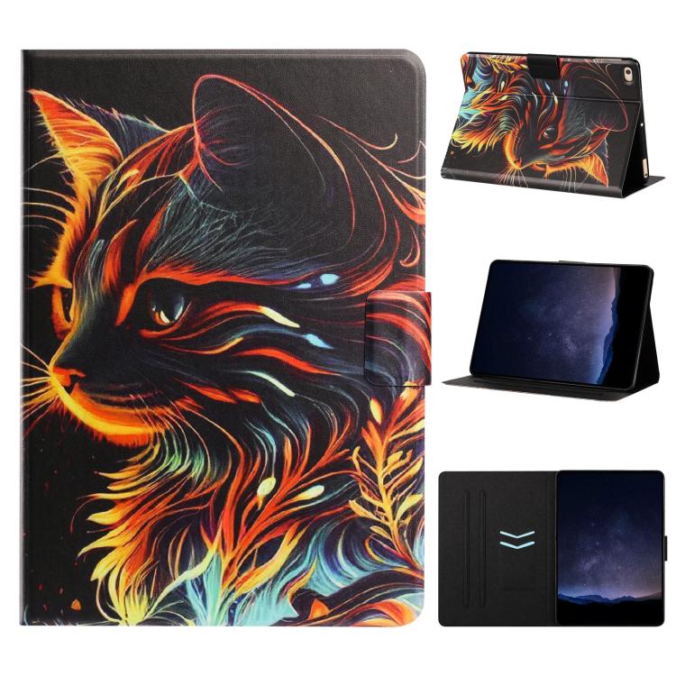 Custodia per tablet smart in ecopelle con texture litchi e verniciatura Voltage., For iPad 10.2 2021 / 10.5 2019, For iPad 9.7 2018 / 2017