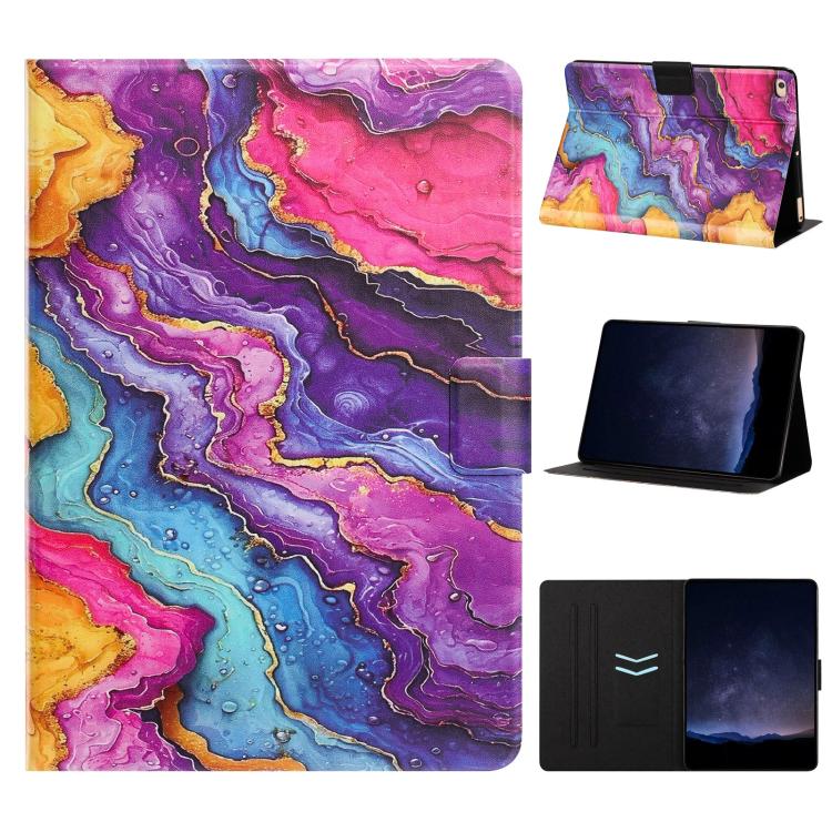 Custodia per tablet smart in ecopelle con texture litchi e verniciatura Voltage., For iPad 10.2 2021 / 10.5 2019, For iPad 9.7 2018 / 2017