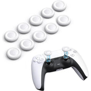XDcase 10 pezzi Cappucci di ricambio per impugnatura levetta analogica del joystick per PS5 / PS4