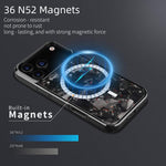 Custodia magnetica TPU e fibra di carbonio per iPhone 16/17
