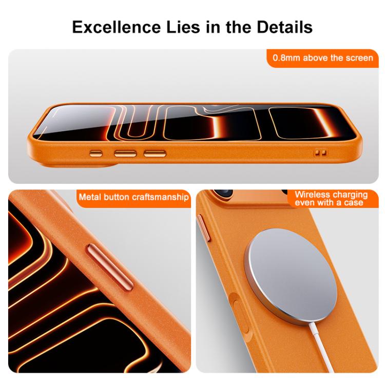 Custodia magnetica per telefono Boundless Series Rock Sand, For iPhone 17 Pro Max, For iPhone 17 Pro, For iPhone 16 Pro Max, For iPhone 16 Pro