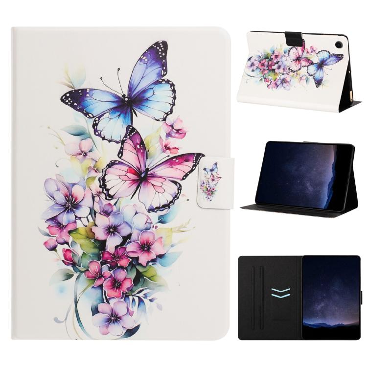 Custodia per tablet in pelle vegana con texture litchi e stampa Volt., For Samsung Galaxy Tab A11 / A9, For Samsung Galaxy Tab A7 Lite / T220, For Samsung Galaxy Tab A 10.1 2019 / T510