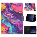 Custodia per tablet in pelle vegana con texture litchi e stampa Volt., For Samsung Galaxy Tab A11 / A9, For Samsung Galaxy Tab A7 Lite / T220, For Samsung Galaxy Tab A 10.1 2019 / T510