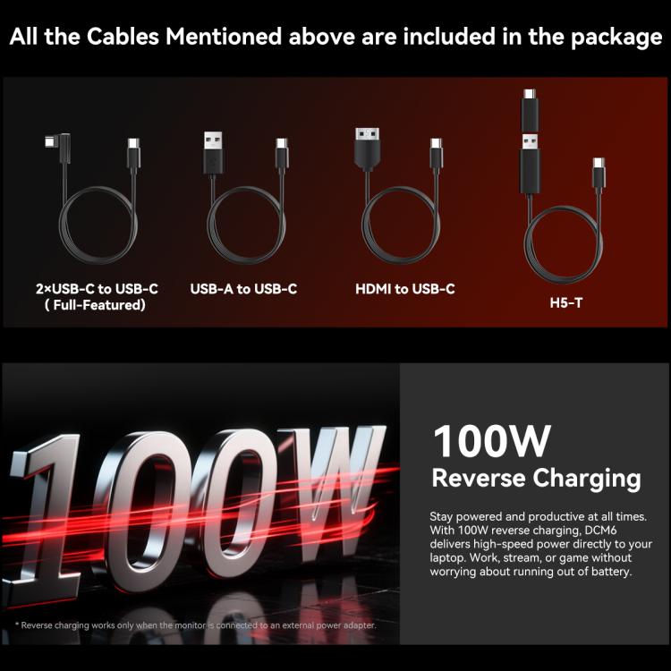 Blackview DCM6 14 inch Dual Screen Portable Laptop Extension Monitor with Stand, DCM6