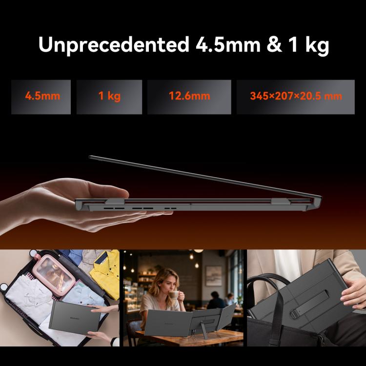 Blackview DCM6 14 inch Dual Screen Portable Laptop Extension Monitor with Stand, DCM6