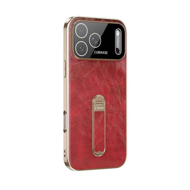 Custodia per telefono J TRIBE Holder in similpelle vegana con texture effetto cera e olio., For iPhone 17 Pro Max, For iPhone 17 Pro