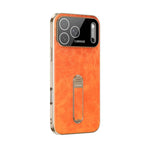 Custodia per telefono J TRIBE Holder in similpelle vegana con texture effetto cera e olio., For iPhone 17 Pro Max, For iPhone 17 Pro