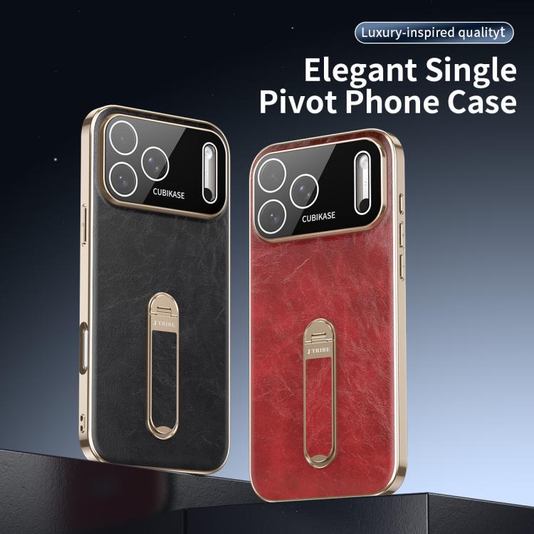 Custodia per telefono J TRIBE Holder in similpelle vegana con texture effetto cera e olio., For iPhone 17 Pro Max, For iPhone 17 Pro
