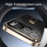 Custodia per telefono J TRIBE Holder in similpelle vegana con texture effetto cera e olio., For iPhone 17 Pro Max, For iPhone 17 Pro