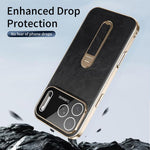 Custodia per telefono J TRIBE Holder in similpelle vegana con texture effetto cera e olio., For iPhone 17 Pro Max, For iPhone 17 Pro