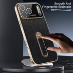 Custodia per telefono J TRIBE Holder in similpelle vegana con texture effetto cera e olio., For iPhone 17 Pro Max, For iPhone 17 Pro