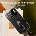 Custodia per telefono J TRIBE Holder in similpelle vegana con texture effetto cera e olio., For iPhone 17 Pro Max, For iPhone 17 Pro