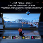 Blackview SCM6 14 inch Portable Laptop Ultra-thin LCD Monitor Screen Extender with Stand, SCM6