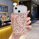 Custodia magnetica leopardata per iPhone 13 in PC e TPU