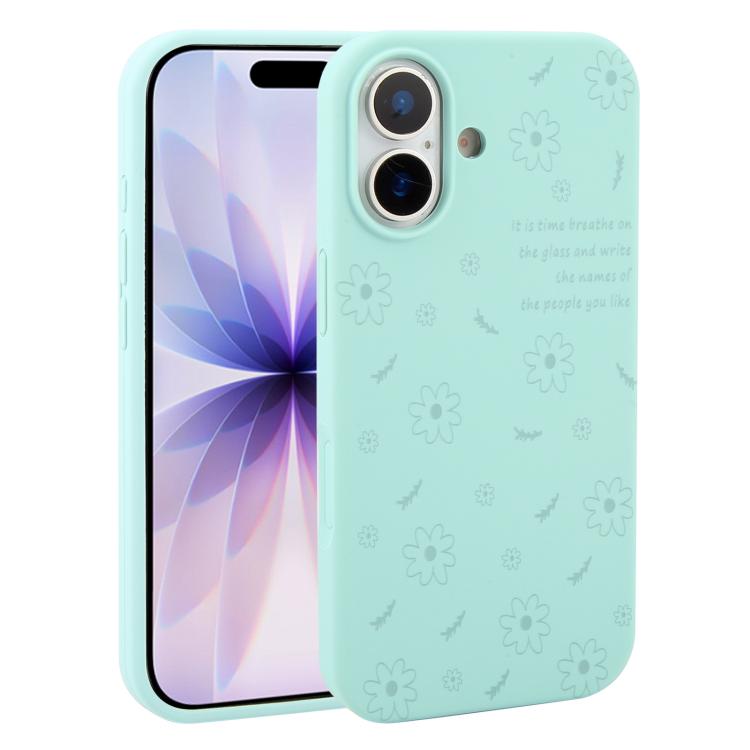 Custodia silicone liquido con stampa floreale per iPhone 17 Pro M
