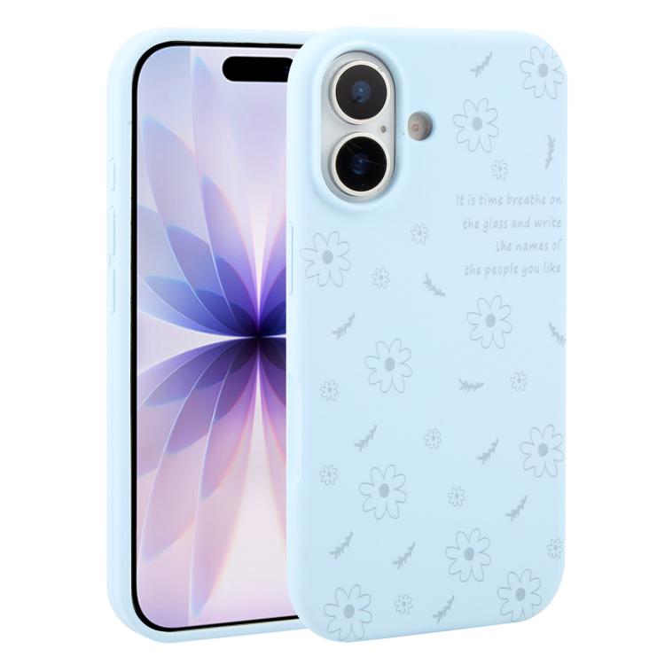 Custodia silicone liquido con stampa floreale per iPhone 17 Pro M