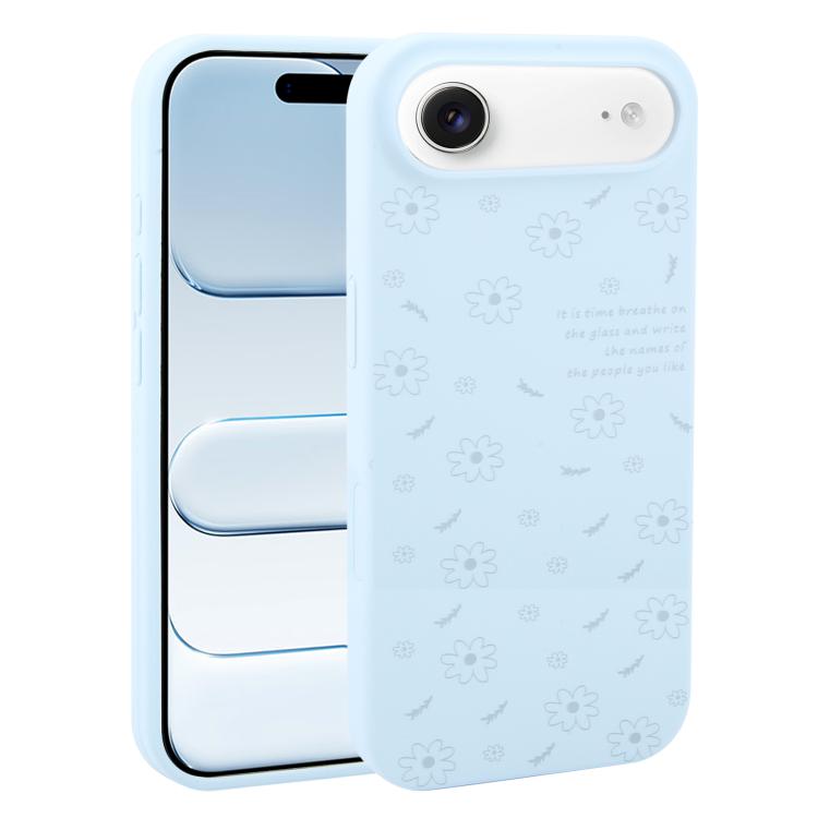 Custodia silicone liquido con stampa floreale per iPhone 17 Pro M