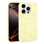 Custodia silicone liquido con stampa floreale per iPhone 16 Pro M
