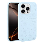 Custodia silicone liquido con stampa floreale per iPhone 16 Pro M