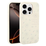 Custodia silicone liquido con stampa floreale per iPhone 16 Pro M