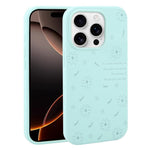 Custodia silicone liquido con stampa floreale per iPhone 16 Pro M