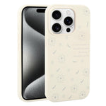 Custodia silicone liquido con stampa floreale per iPhone 15