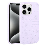 Custodia silicone liquido con stampa floreale per iPhone 15