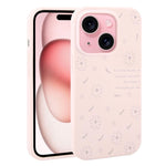 Custodia silicone liquido con stampa floreale per iPhone 15