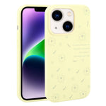 Custodia per telefono in silicone liquido con fori grandi e stampa floreale a margherite., For iPhone 14 Plus, For iPhone 14, For iPhone 14 Pro, For iPhone 14 Pro Max