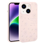 Custodia per telefono in silicone liquido con fori grandi e stampa floreale a margherite., For iPhone 14 Plus, For iPhone 14, For iPhone 14 Pro, For iPhone 14 Pro Max