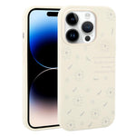 Custodia per telefono in silicone liquido con fori grandi e stampa floreale a margherite., For iPhone 14 Plus, For iPhone 14, For iPhone 14 Pro, For iPhone 14 Pro Max