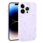 Custodia per telefono in silicone liquido con fori grandi e stampa floreale a margherite., For iPhone 14 Plus, For iPhone 14, For iPhone 14 Pro, For iPhone 14 Pro Max