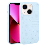 Custodia per telefono in silicone liquido con fori grandi e stampa floreale a margherite., For iPhone 13 Pro Max, For iPhone 13 Pro, For iPhone 13, For iPhone 12
