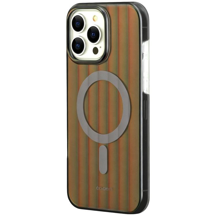 Custodia magnetica per telefono CICI-CITY CH-64 Aurora a tinta unita., For iPhone 16 Pro Max, For iPhone 16 Pro, For iPhone 15 Pro Max, For iPhone 15 Pro