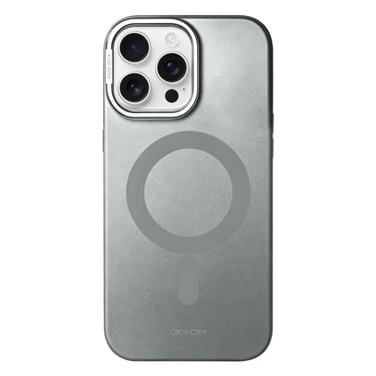 CICI-CITY CH-65 Custodia magnetica per telefono con texture metallica effetto chiaro di luna., For iPhone 17 Pro Max, For iPhone 17 Pro, For iPhone 16 Pro Max, For iPhone 16 Pro
