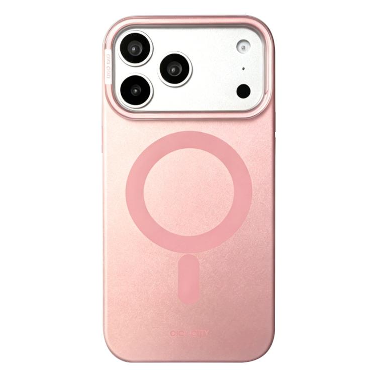 CICI-CITY CH-65 Custodia magnetica per telefono con texture metallica effetto chiaro di luna., For iPhone 17 Pro Max, For iPhone 17 Pro, For iPhone 16 Pro Max, For iPhone 16 Pro