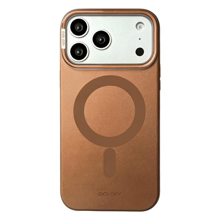 CICI-CITY CH-65 Custodia magnetica per telefono con texture metallica effetto chiaro di luna., For iPhone 17 Pro Max, For iPhone 17 Pro, For iPhone 16 Pro Max, For iPhone 16 Pro