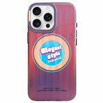 Custodia magnetica per telefono CICI-CITY CH-66 Aurora Stripe, For iPhone 15 Pro Max, For iPhone 15 Pro