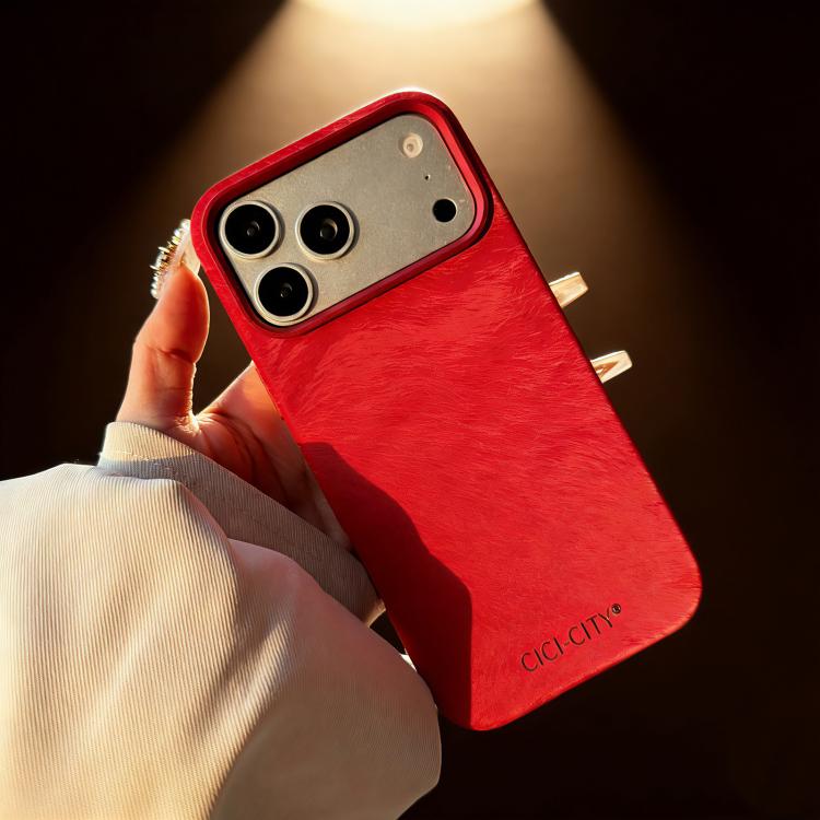 CICI-CITY CH-67 Custodia per telefono in velluto con chiusura magnetica invisibile, tinta unita., For iPhone 17 Pro Max, For iPhone 17 Pro, For iPhone 16 Pro Max, For iPhone 16 Pro