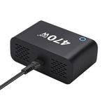 Caricabatterie multifunzione GaN da 470 W YMX-615-LCD470W con 4 porte Type-C e 2 porte USB., AU Plug, EU Plug, UK Plug, US Plug