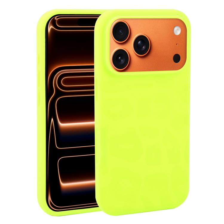 Custodia in silicone liquido leopardata per iPhone 17 Pro Max